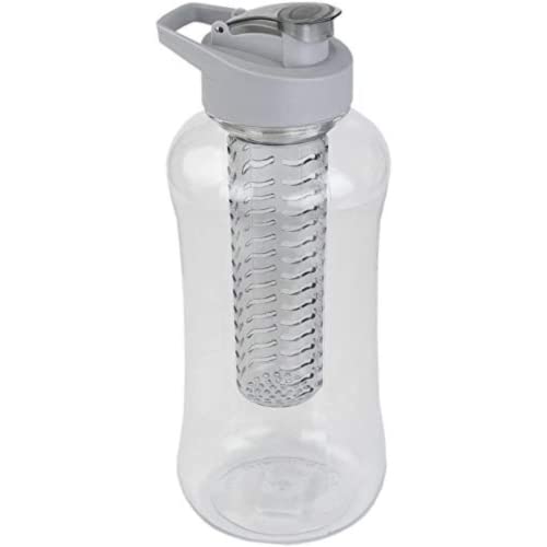 Large (60 oz - Half Gallon) Fruit Infuser Water Bottle BPA Free (60oz Infuser Bottle)