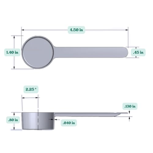 18 mL (18 CC) Long Handle Plastic Measuring Spoon for Coffee, Protein Powder, Pet Food, Spices, Grains, Dry Goods – Food-Grade BPA-Free (Pack of 100) (18 mL | 18 cc)
