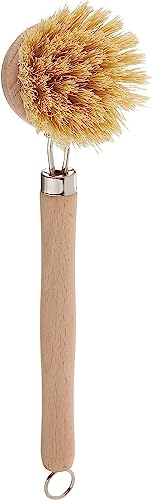 74906 Natural Dish Brush (9" Tampico Fiber Dish Brush / Tan)