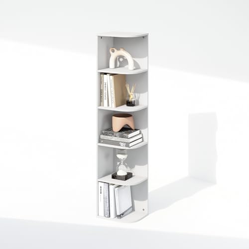 Reed Corner Shelf (White / 5-Tier Corner)