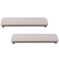 2Pcs Stone Soap Trays Water Absorbing Diatomite Coaster (White / 9.0" x 3.9")