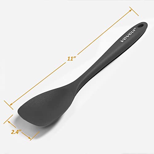 Silicone Spatula Spoon Set (Black Spoonula set)