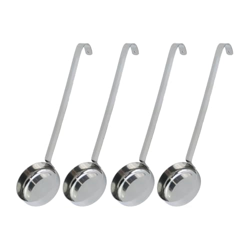 4 Pcs 3 oz 10.55 Inch Silver Stainless Steel 201