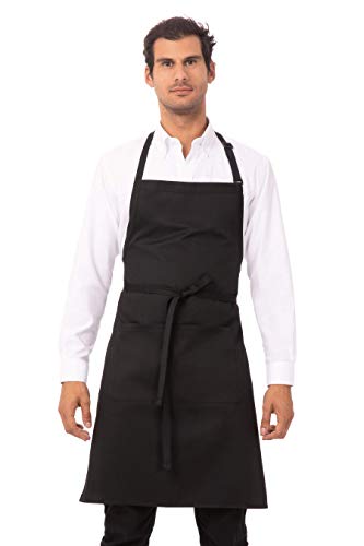 Unisex Butcher Apron (Black, 2 Pack)