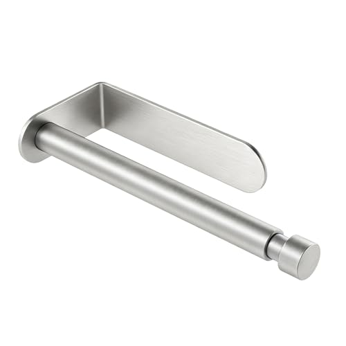 Adhesive Paper Towel Holder Under Cabinet No Drill Silver (Silver)