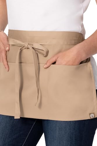 Unisex Waitress Apron (Khaki)