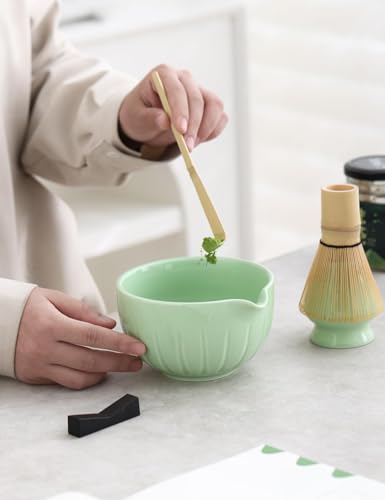 Matcha Set Match Bowl and Whisk (Green)