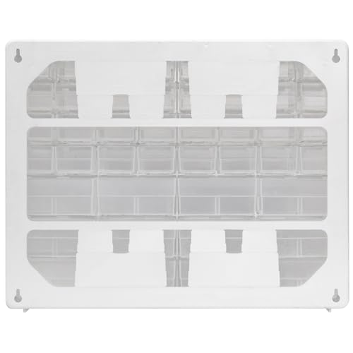 64 Drawer Plastic Storage Cabinet (White / 64 Drawer / 1 Pack)