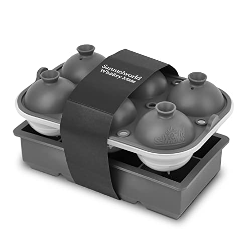 Premium Ice Tray Combo (Gray / 6 Sphere/8 Cube)