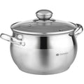 Classic 3 Quart Stainless Steel Stock Pot with Glass Lid (3 QT)