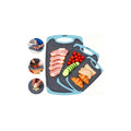 Plastic Cutting Boards for Kitchen non BPA (Aqua / Large)