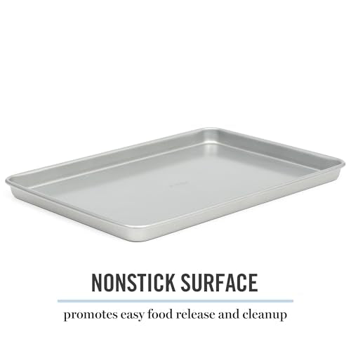 Gallen 15 x 10 Inch Nonstick Carbon Steel Cookie Sheet (Silver / 15" Cookie Sheet)