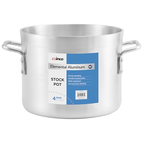 Winco Silver 60 qt Aluminum Stock Pot (60 Quarts)