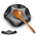 Stainless Steel Spoon Rest (1.Flower-Black)