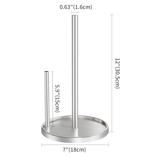Paper Towel Holder Countertop (Silver)