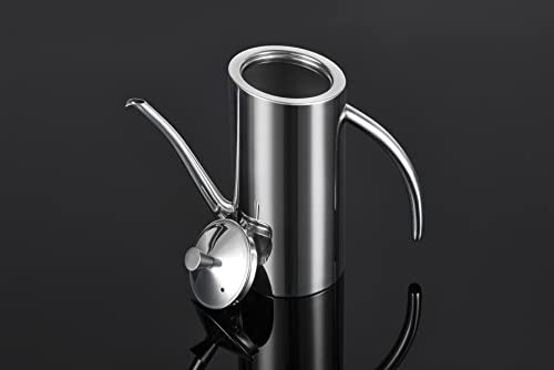 Premium Stainless Steel Olive Oil Dispenser (24 oz, Arc Handle)