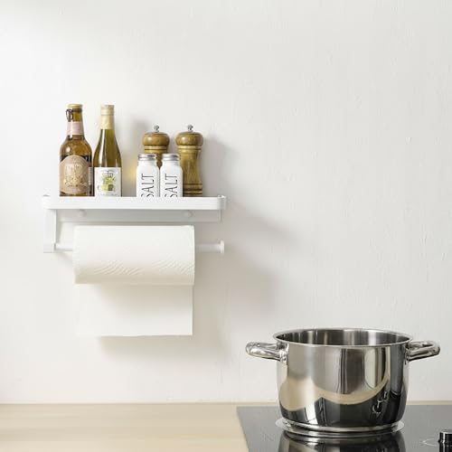 Hand Towel Holder for Bathroom (White Upgrade Style)
