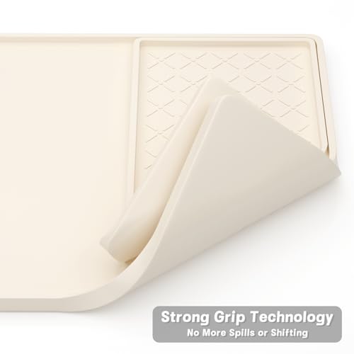 Silicone Coffee Mat (Beige / 24" x 16")