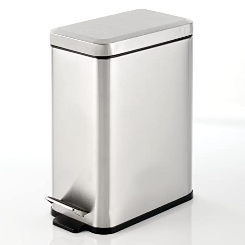 Pedal Bin Waste Bin with Pedal (Brushed / 2.6 Gallon)