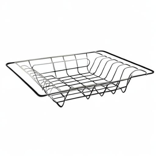 Over The Sink Dish Drying Rack (Over-Sink / Silver)