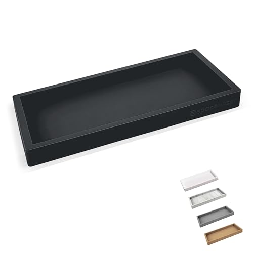 Countertop & Vanity Silicone Tray (Black / Small 7.7”)