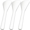 3pcs Mini Stainless Steel Makeup Spatula (3pcs D Style-Silver)