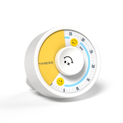 60 Minute Visual Timer with Twist (White Smile)