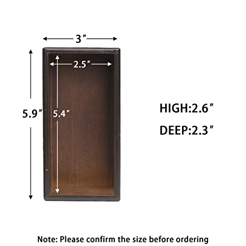 Bamboo Drawer Organizer (Nut-brown / 5.9*3*2.6 inch)