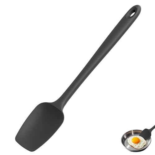 14" Long Silicone Spoonula (Black / 14.17in (spoon spatula))