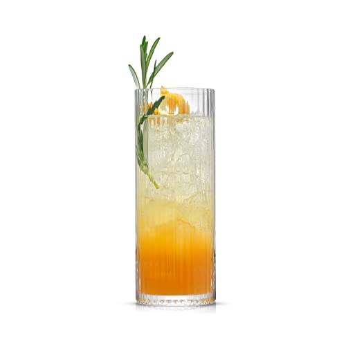 Elle 16oz Fluted Highball Glasses Set of 2 (Highball Glasses)
