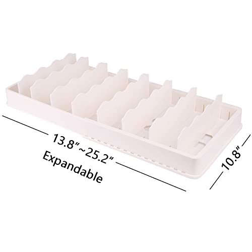 Expandable Food Container Lid Organizer for Kitchen Cabinet (Extra Large)