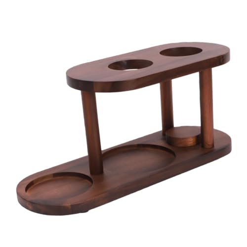 Solid Wood Pour Over Coffee Station with Elevated Dripper Stand