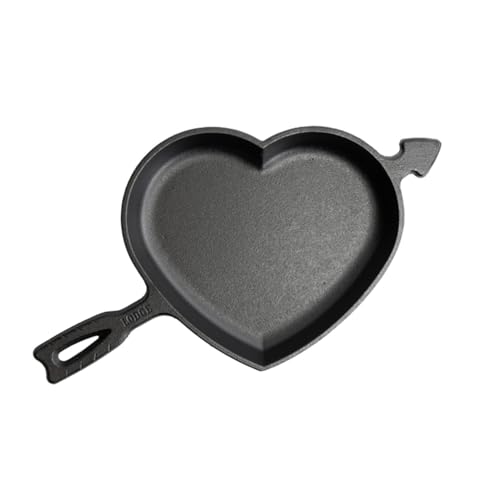 Pre Seasoned Cast Iron Heart Skillet (0.8 Quarts)