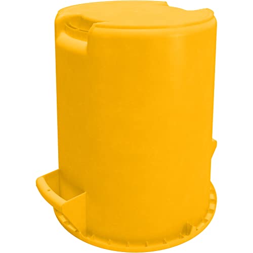 Bronco Waste Container Trash Container (Yellow / 10 Gallons, (Pack of 6))