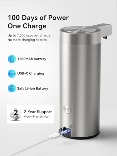 Touchless Automatic Soap Dispenser (Silver)