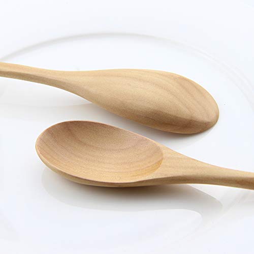 9In Wooden Spoons (6 Pcs Yellow Japanese Natural Wooden Spoon)