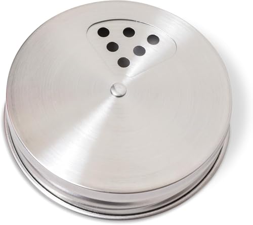 Mason Jar Spice Shaker Lids Stainless Steel (Wide Mouth)