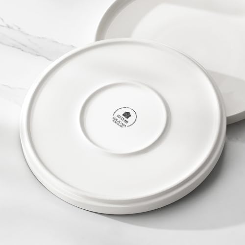 24 Pieces Porcelain Dinnerware Set (Ivory White / 24 Piece (Service for 6))