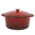 Addlestone 7 Qt Enameled Cast Iron Dutch Oven Pot with Lid (7-Quart / Gradient Red)