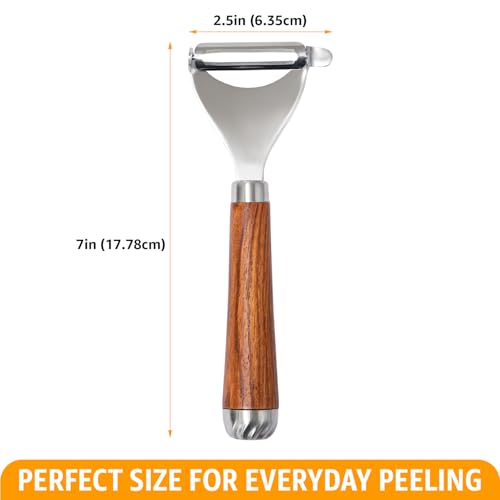 Vegetable Peeler for Kitchen (Y – Rosewood Handle)