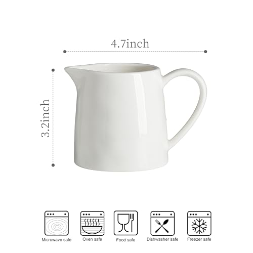 9 OZ Creamer Pitcher Ceramic (Modern / 9 Ounces)
