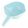 Small 1 Quart Colander Strainer with Handle in Light Blue