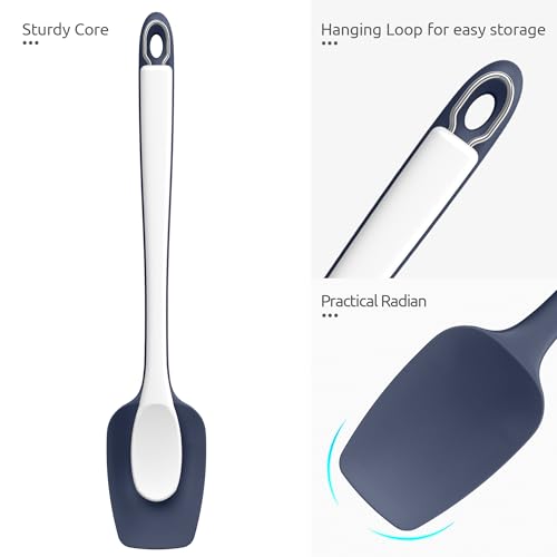 14" Long Silicone Spoonula (Midnight Blue / 14.17in (spoon spatula))