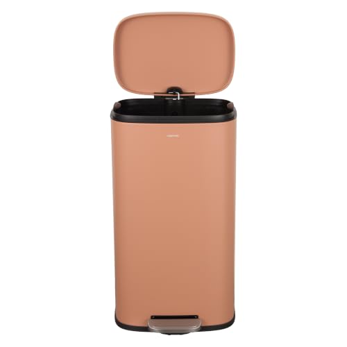 Curtis 8 Gal Step Trash Can Soft Close 25" (Clay Rose)
