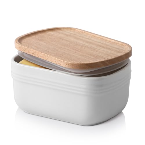 Ceramic Butter Dish (Soft White)