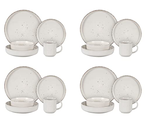 HomeVSS 20 Piece Dinnerware Set (Service for 4 - 20pc Set / Matte White)