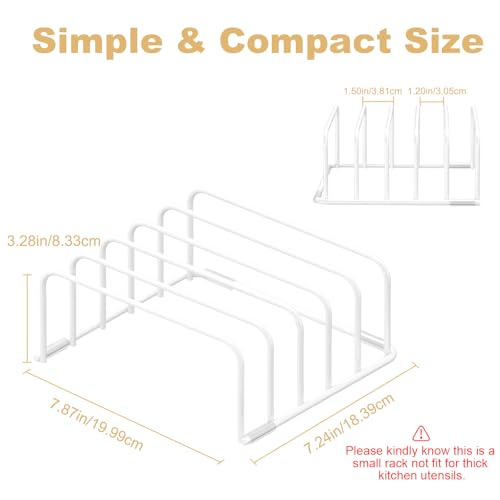 Cutting Board Organizer Storage (2pc, White)