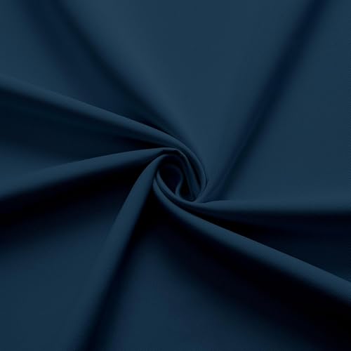 Blackout Curtains 63 Inch Length 2 Panels Set (Navy Blue / 52"W x 63"L (Pack of 2))
