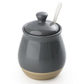 10oz Sugar Bowl with Lid and Spoon (Sugar Bowl / Dark Gray)