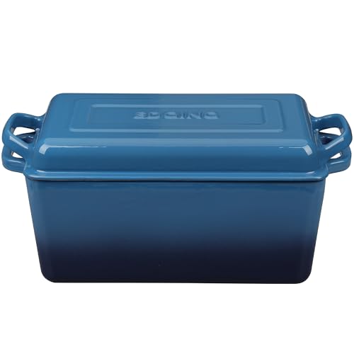 Enameled Cast Iron Dutch Oven (Lake Blue)